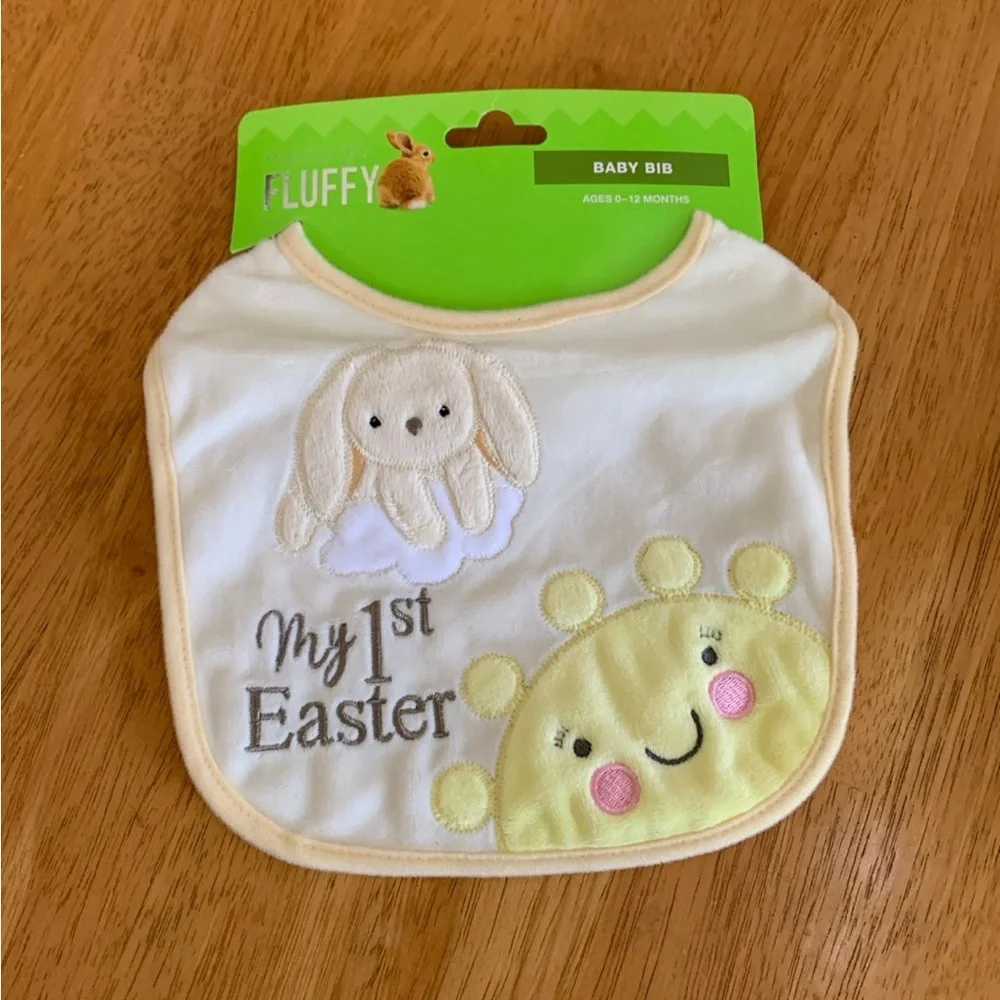 🛑 NWT Adorable My 1st Easter Soft Infant Baby Bib